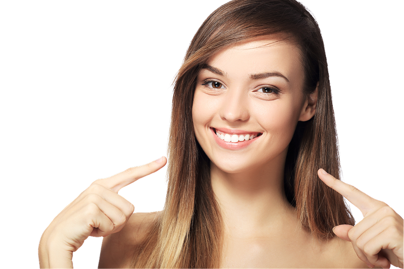 Happy patient with perfect smile